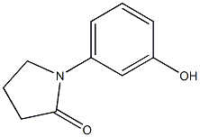 1-(3-HYDROXYPHENYL)PYRROLIDIN-2-ONE CAS#: 58212-15-0
