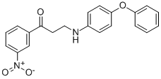 1-(3-NITROPHENYL)-3-(4-PHENOXYANILINO)-1-PROPANONE CAS#: 477334-13-7