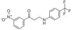1-(3-NITROPHENYL)-3-[4-(TRIFLUOROMETHYL)ANILINO]-1-PROPANONE CAS#: 477334-29-5