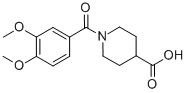 1-(3,4-DIMETHOXY-BENZOYL)-PIPERIDINE-4-CARBOXYLIC ACID CAS#: 510739-78-3