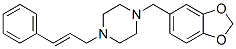 1-(3,4-Methylenedioxybenzyl)-4-[(E)-3-phenylallyl]piperazine CAS#: 55436-43-6