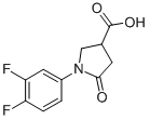 1-(3,4-difluorophenyl)-5-oxopyrrolidine-3-carboxylic acid CAS#: 496941-62-9