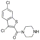 1-[(3,6-DICHLORO-1-BENZOTHIEN-2-YL)CARBONYL]PIPERAZINE CAS#: 522597-21-3