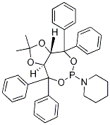 1-[(3aS,8aS)-tetrahydro-2,2-diMethyl-4,4,8,8-tetraphenyl-1,3-dioxolo[4,5-e][1,3,2]dioxaphosphepin-6-yl]- Piperidine CAS#: 582300-11-6