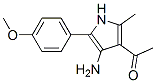 1-[4-Amino-5-(4-methoxyphenyl)-2-methyl-1H-pyrrol-3-yl]ethanone CAS#: 56463-62-8