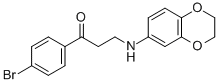 1-(4-BROMOPHENYL)-3-(2,3-DIHYDRO-1,4-BENZODIOXIN-6-YLAMINO)-1-PROPANONE CAS#: 477334-41-1