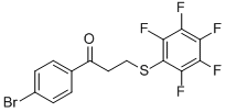1-(4-BROMOPHENYL)-3-[(2,3,4,5,6-PENTAFLUOROPHENYL)SULFANYL]-1-PROPANONE CAS#: 477320-12-0