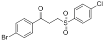 1-(4-BROMOPHENYL)-3-[(4-CHLOROPHENYL)SULFONYL]-1-PROPANONE CAS#: 477334-52-4