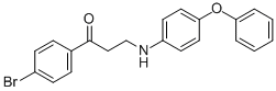 1-(4-BROMOPHENYL)-3-(4-PHENOXYANILINO)-1-PROPANONE CAS#: 477334-11-5