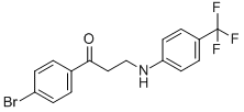 1-(4-BROMOPHENYL)-3-[4-(TRIFLUOROMETHYL)ANILINO]-1-PROPANONE CAS#: 477334-28-4