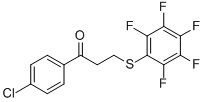 1-(4-CHLOROPHENYL)-3-[(2,3,4,5,6-PENTAFLUOROPHENYL)SULFANYL]-1-PROPANONE CAS#: 477320-66-4