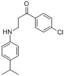 1-(4-CHLOROPHENYL)-3-(4-ISOPROPYLANILINO)-1-PROPANONE CAS#: 477334-23-9