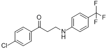 1-(4-CHLOROPHENYL)-3-[4-(TRIFLUOROMETHYL)ANILINO]-1-PROPANONE CAS#: 477334-15-9