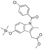 1-(4-Chlorobenzoyl)-2-methyl-5-(trimethylsilyl)oxy-1H-indole-3-acetic acid methyl ester CAS#: 55334-99-1
