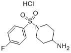 1-(4-FLUORO-BENZENESULFONYL)-PIPERIDIN-4-YLAMINE HYDROCHLORIDE CAS#: 442124-75-6