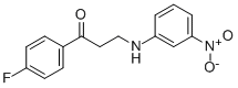 1-(4-FLUOROPHENYL)-3-(3-NITROANILINO)-1-PROPANONE CAS#: 477333-94-1