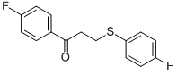 1-(4-FLUOROPHENYL)-3-[(4-FLUOROPHENYL)SULFANYL]-1-PROPANONE CAS#: 477334-43-3
