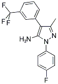 1-(4-FLUOROPHENYL)-3-METHYL-4-[3-(TRIFLUOROMETHYL)PHENYL]-1H-PYRAZOL-5-AMINE CAS#: 446275-99-6
