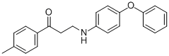 1-(4-METHYLPHENYL)-3-(4-PHENOXYANILINO)-1-PROPANONE CAS#: 477334-12-6