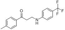 1-(4-METHYLPHENYL)-3-[4-(TRIFLUOROMETHYL)ANILINO]-1-PROPANONE CAS#: 477334-19-3