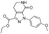 1-(4-Methoxyphenyl)-7-oxo-4,5,6,7-tetrahydro-1H-pyrazolo[3,4-c]pyridine-3-carboxylic acid ethyl ester CAS#: 503614-56-0