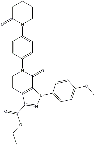 1-(4-Methoxyphenyl)-7-oxo-6-[4-(2-oxopiperidin-1-yl)phenyl]-4,5,6,7-tetrahydro-1H-pyrazolo[3,4-c]pyridine-3-carboxylic acid ethyl ester CAS#: 503614-91-3