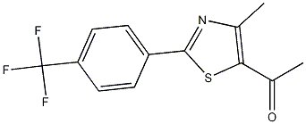1-[4-Methyl-2-(4-trifluoromethylphenyl)thiazol-5-yl]ethanone CAS#: 447406-53-3