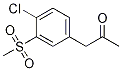 1-(4-chloro-3-(Methylsulfonyl)phenyl)propan-2-one CAS#: 593960-75-9