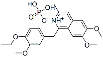 1-[(4-ethoxy-3-methoxyphenyl)methyl]-6,7-dimethoxy-3-methylisoquinolinium dihydrogen phosphate CAS#: 5667-46-9