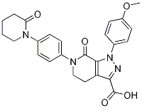 1-(4-methoxyphenyl)-7-oxo-6-(4-(2-oxopiperidin-1-yl)phenyl)-4,5,6,7-tetrahydro-1H-pyrazolo[3,4-c]pyridine-3-carboxylic acid CAS#: 503614-92-4