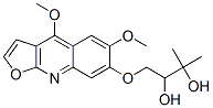 (+)-1-[(4,6-Dimethoxyfuro[2,3-b]quinolin-7-yl)oxy]-3-methyl-2,3-butanediol CAS#: 524-90-3