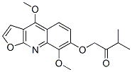 1-[(4,8-Dimethoxyfuro[2,3-b]quinolin-7-yl)oxy]-3-methyl-2-butanone CAS#: 572-24-7