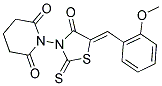 1-(5-[(2-METHOXYPHENYL)METHYLENE]-4-OXO-2-THIOXO-1,3-THIAZOLAN-3-YL)DIHYDRO-2,6(1H,3H)-PYRIDINEDIONE CAS#: 477859-29-3