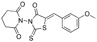 1-(5-[(3-METHOXYPHENYL)METHYLENE]-4-OXO-2-THIOXO-1,3-THIAZOLAN-3-YL)DIHYDRO-2,6(1H,3H)-PYRIDINEDIONE CAS#: 477859-23-7