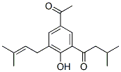 1-[5-Acetyl-2-hydroxy-3-(3-methyl-2-butenyl)phenyl]-3-methyl-1-butanone CAS#: 54963-42-7