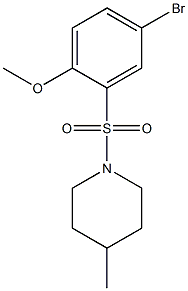 1- [(5- BroMo- 2- Methoxyphenyl) sulfonyl]- 4-Methylpiperidine CAS#: 459176-98-8