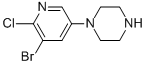 1-(6-Chloro-5-bromo-3-pyridyl)piperazine CAS#: 412347-55-8