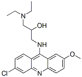 1-[(6-chloro-2-methoxyacridin-9-yl)amino]-3-(diethylamino)propan-2-ol CAS#: 522-20-3