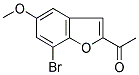 1-(7-BROMO-5-METHOXY-1-BENZOFURAN-2-YL)-1-ETHANONE CAS#: 454473-82-6