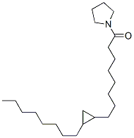 1-[8-(2-Octylcyclopropyl)octanoyl]pyrrolidine CAS#: 56630-59-2