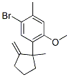 1-Bromo-4-methoxy-2-methyl-5-(1-methyl-2-methylenecyclopentyl)benzene CAS#: 55956-26-8