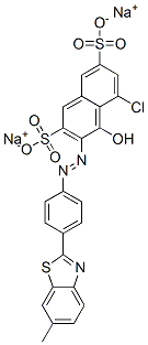 1-Chloro-8-hydroxy-7-[4-(6-methylbenzothiazol-2-yl)phenylazo]naphthalene-3,6-bis(sulfonic acid sodium) salt CAS#: 5850-73-7