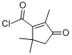 1-Cyclopentene-1-carbonyl chloride, 2,5,5-trimethyl-3-oxo- (9CI) CAS#: 58626-57-6