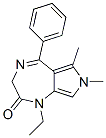 1-Ethyl-3,7-dihydro-6,7-dimethyl-5-phenylpyrrolo[3,4-e]-1,4-diazepin-2(1H)-one CAS#: 57436-06-3