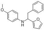 (1-FURAN-2-YL-2-PHENYL-ETHYL)-(4-METHOXY-PHENYL)-AMINE CAS#: 436087-20-6