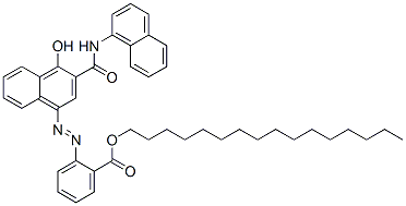 1-Hydroxy-4-[2-(hexadecyloxycarbonyl)phenylazo]-N-(1-naphtyl)-2-naphthamide CAS#: 54826-65-2