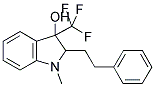 1-METHYL-2-PHENETHYL-3-(TRIFLUOROMETHYL)-3-INDOLINOL CAS#: 439095-40-6