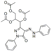 (-)-1-Phenyl-3-[1,2,3-tris(acetyloxy)propyl]-4-(2-phenylhydrazono)-1H-pyrazole-5(4H)-one CAS#: 56143-18-1