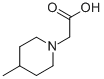 1-Piperidineaceticacid,4-methyl-(9CI) CAS#: 511237-54-0
