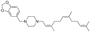 1-Piperonyl-4-[(2Z,6Z)-3,7,11-trimethyl-2,6,10-dodecatrienyl]piperazine CAS#: 50419-28-8